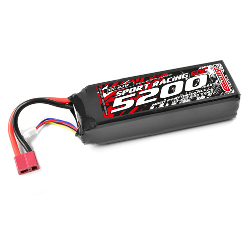 Team Corally - Power Racing 60C - 5200MAH - 3S - 11,1V - T-Plug - Semi-Soft Case