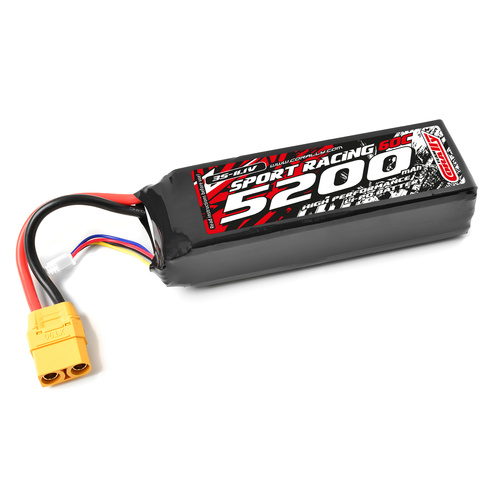 Team Corally - Power Racing 60C - 5200MAH - 3S - 11,1V - XT-90 - Semi-Soft Case