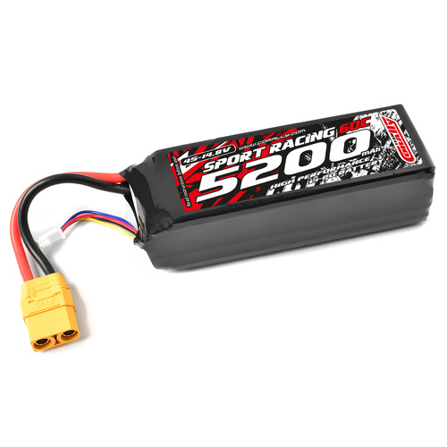 Team Corally - Power Racing 60C - 5200MAH - 4S - 14,8V - XT-90 - Semi-Soft Case