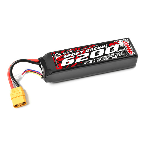 Team Corally - Power Racing 60C - 6200Mah - 4S - 14,8V - XT-90 - Semi-Soft Case