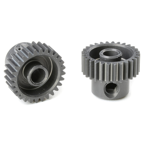 Team Corally - 64 DP Pinion - Short - Hard Anodised AL7075 - 28 Teeth - Shaft Dia. 3.17mm