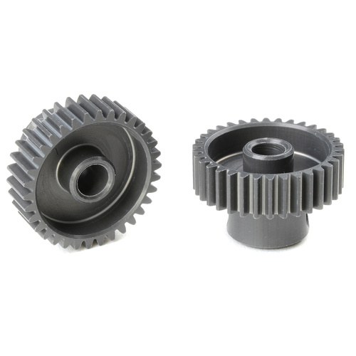 Team Corally - 64 DP Pinion - Short - Hard Anodised AL7075 - 34 Teeth - Shaft Dia. 3.17mm