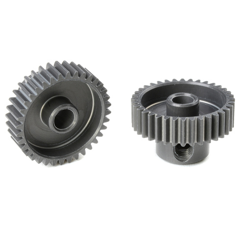 Team Corally - 64 DP Pinion - Short - Hard Anodised AL7075 - 36 Teeth - Shaft Dia. 3.17mm