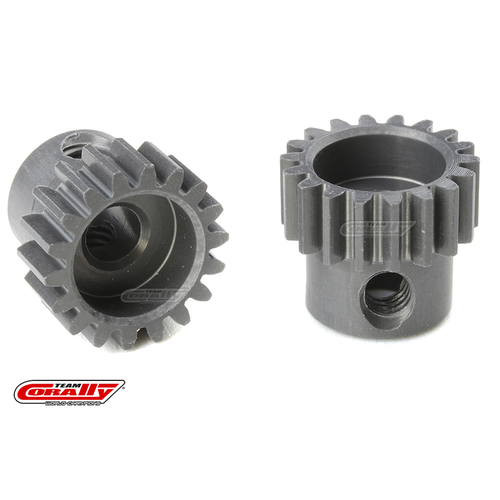 Team Corally - 48 DP Pinion - Short - Hard Anodised AL7075 - 18 Teeth - Shaft Dia. 3.17mm