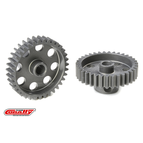 Team Corally - 48 DP Pinion - Short - Hard Anodised AL7075 - 35 Teeth - Shaft Dia. 3.17mm