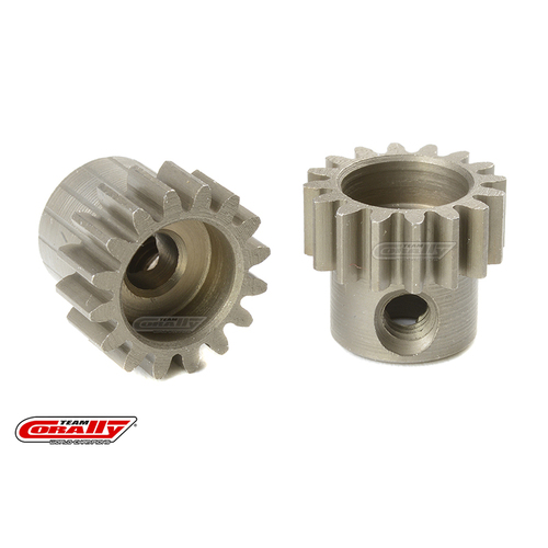 Team Corally - M0.6 Pinion - Short - Hardened Steel - 16 Teeth - Shaft Dia. 3.17mm