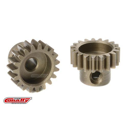 Team Corally - M0.6 Pinion - Short - Hardened Steel - 19 Teeth - Shaft Dia. 3.17mm