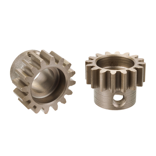 Team Corally - M1.0 Pinion  Short Wide Teeth  Hardened Steel - 16 Teeth - Shaft Dia. 8mm