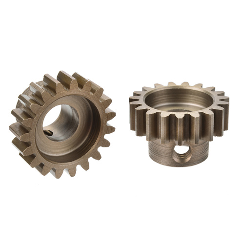 Team Corally - M1.0 Pinion  Short Wide Teeth  Hardened Steel - 19 Teeth - Shaft Dia. 8mm