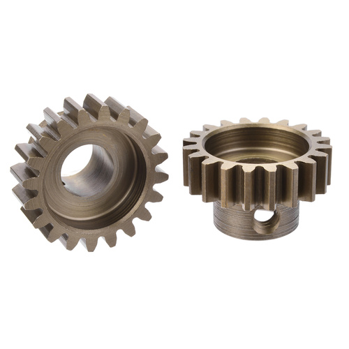 Team Corally - M1.0 Pinion  Short Wide Teeth  Hardened Steel - 20 Teeth - Shaft Dia. 8mm