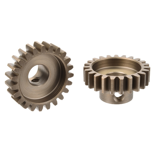 Team Corally - M1.0 Pinion  Short Wide Teeth  Hardened Steel - 23 Teeth - Shaft Dia. 8mm
