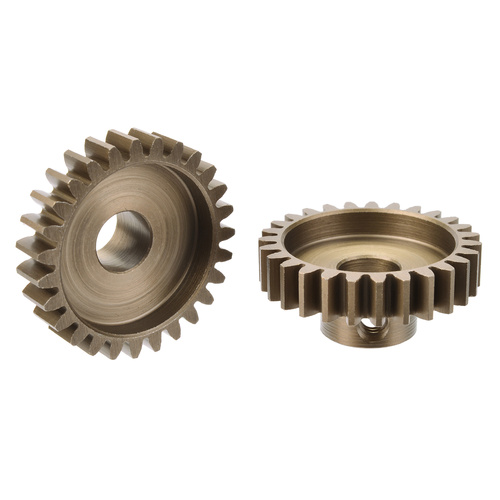 Team Corally - M1.0 Pinion  Short Wide Teeth  Hardened Steel - 27 Teeth - Shaft Dia. 8mm