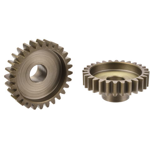 Team Corally - M1.0 Pinion  Short Wide Teeth  Hardened Steel - 28 Teeth - Shaft Dia. 8mm