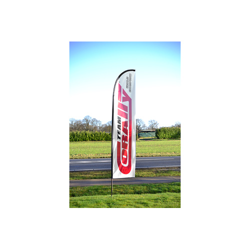 Team Corally - Beachflag - 315x65cm - Ground Plate Incl. - 1 Set