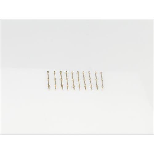 2 Hole Stanchion, Brass 20mm