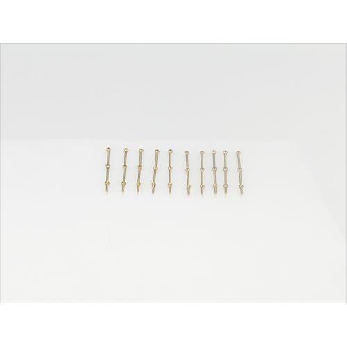 2 Hole Capping Rail Stanchion, Brass 20m