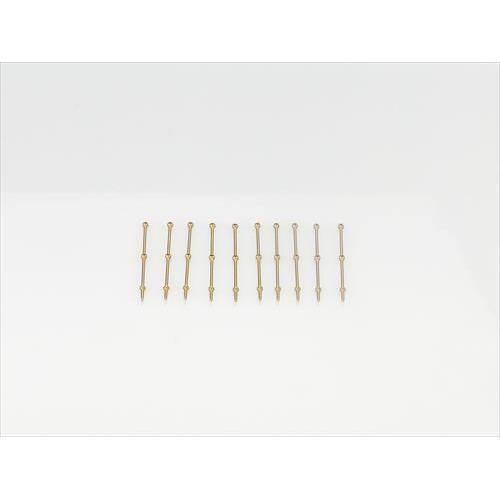 2 Hole Stanchion, Brass 25mm