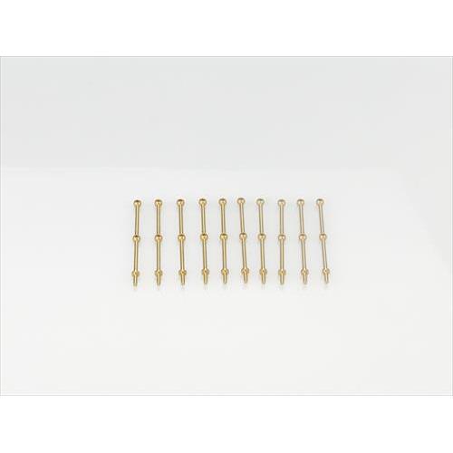 2 Hole Stanchion, Brass 30mm