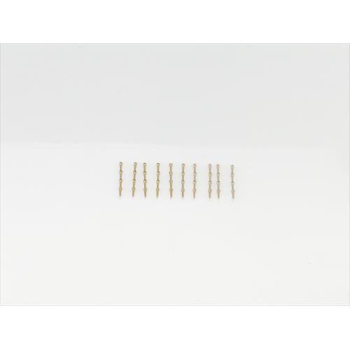 3 Hole Stanchion, Brass 15mm