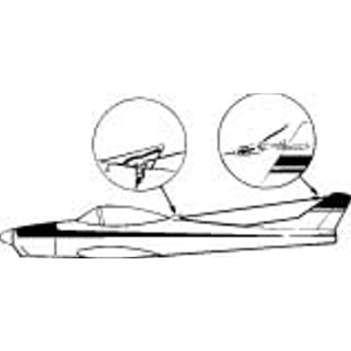 ###DUBRO 349 ANTENNA COWLING HOOK & KEEPER (1 PC PER PACK) (DISCONTINUED)