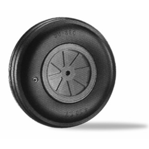 DUBRO 500TV 5in DIA LG SCALE TREAD WHEELS  (1 EACH PER CARD)