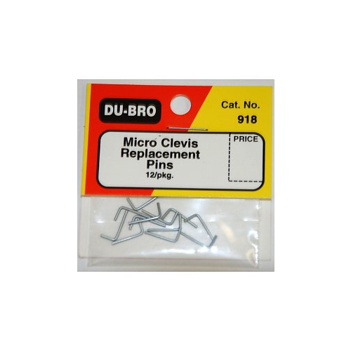 ###DUBRO 918 MICRO CLEVIS PINS (12 PCS PER PACK)(DISCONTINUED)