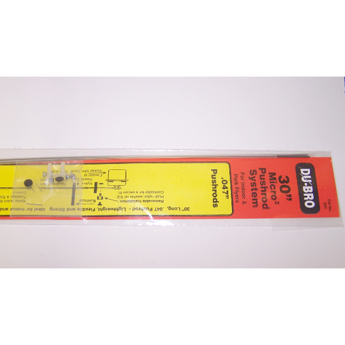 DUBRO 922 MICRO2 30in PUSHROD SYSTEM (2 PCS PER PACK)