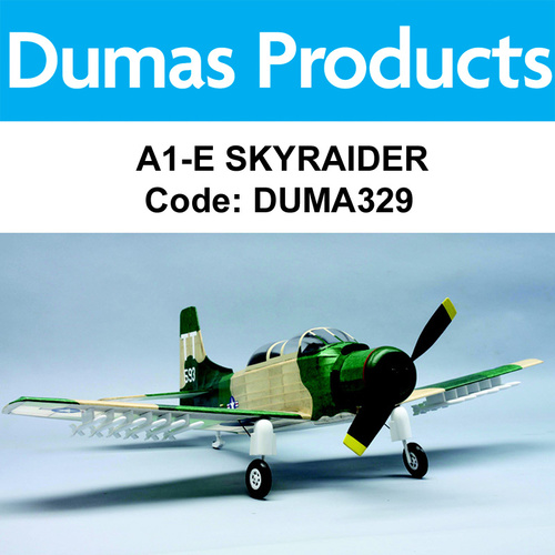 DUMAS 329 A1-E SKYRAIDER 30 INCH WINGSPAN RUBBER POWERED