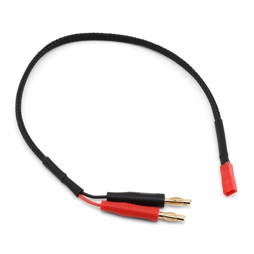 EcoPower JST Braided Charge Lead (JST Female to 4mm Banana Plugs)