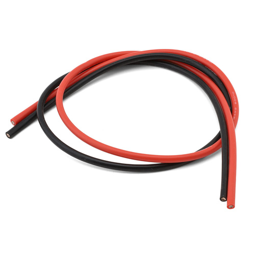 EcoPower Silicone Hookup Wires (Red & Black) (2) (12AWG)