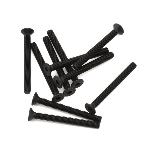 EcoPower 3mm "High Strength" Steel Flat Head Screws (10) (3x30mm)