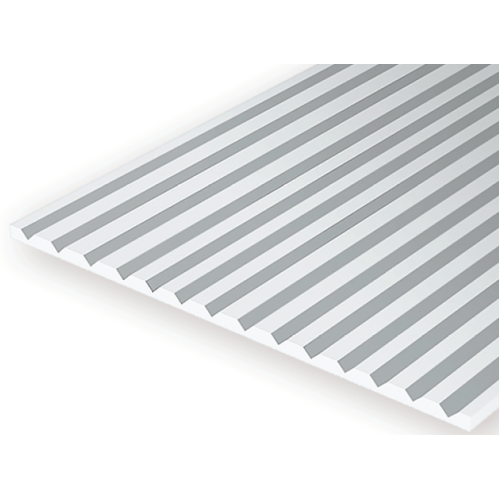 EVERGREEN 2025 .5MM THICK 15 X 30CM SIDING STRIPS V-GROOVE .025 (EACH)