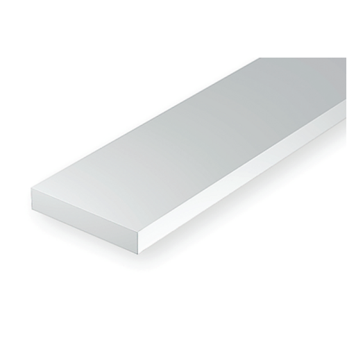 EVERGREEN 187 WHITE STYRENE STRIP .125 X .156 (100pc BULK PACK) (PACK OF 6)