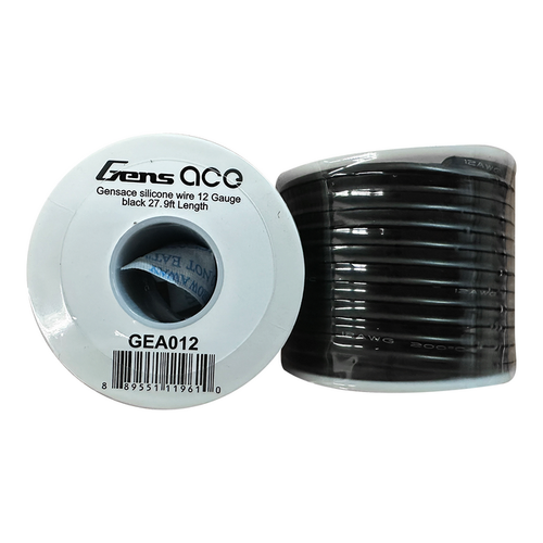 Gens Ace Silicone Wire (12AWG) (Black) (27.9ft.)