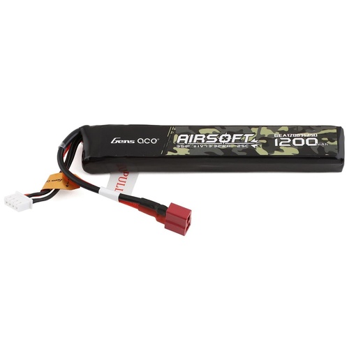 Gens Ace 3S 25C Airsoft LiPo Battery w/Deans Plug (11.1V/1200mAh)