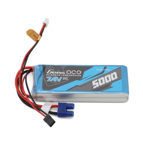 Gens Ace 2S RX LiPo Battery Stick Pack (7.4V/5000mAh) w/JR & EC3 Connectors