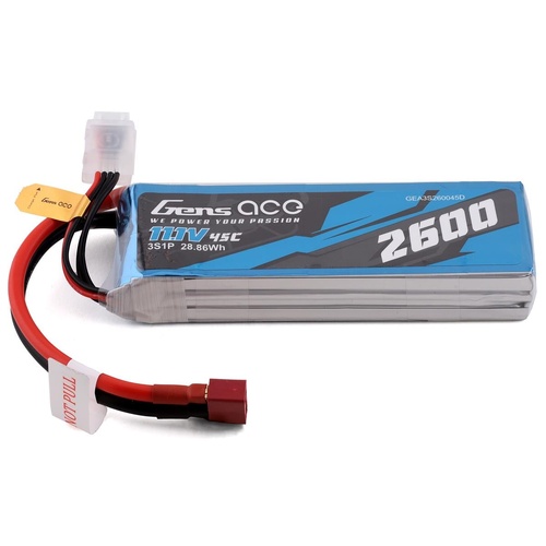 Gens Ace 3s LiPo Battery 45C (11.1V/2600mAh)
