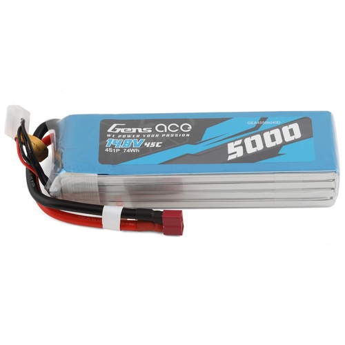 Gens Ace 4S LiPo Battery 45C (14.8V/5000mAh)