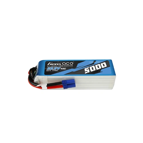 Gens Ace 22.2V 5000mAh 45C Soft Case LiPo Battery