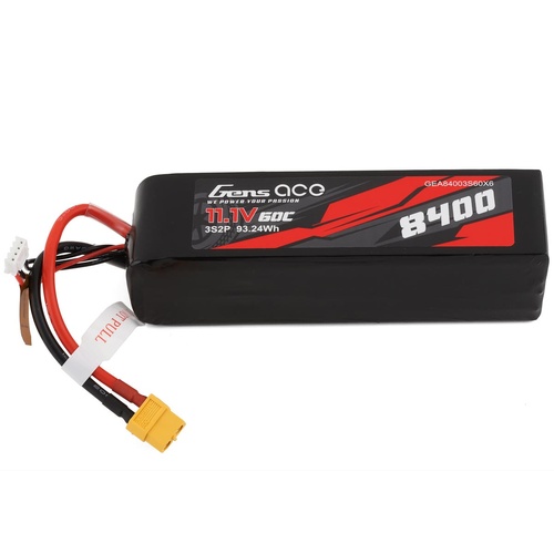 Gens Ace 3S LiPo Battery 60C (11.1V/8400mAh)
