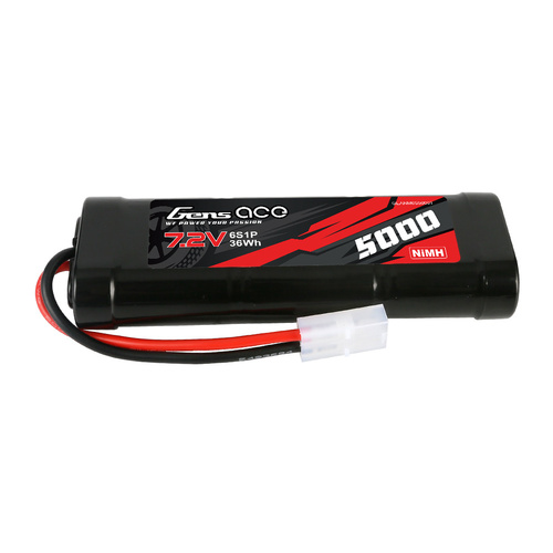 Gens Ace 6 Cell 7.2V NiMh Battery (5000mAh) w/Tamiya Connector