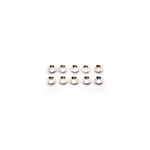 CNC ALUM 3MM COUNTERSUNK WASHER, 10PCS