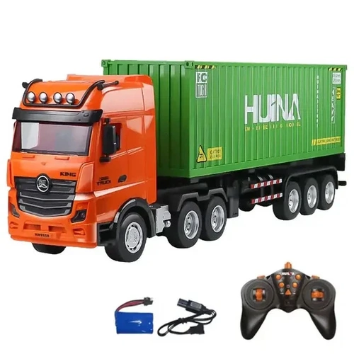 1:18 scale nine-channel semi-alloy remote-controlled container truck