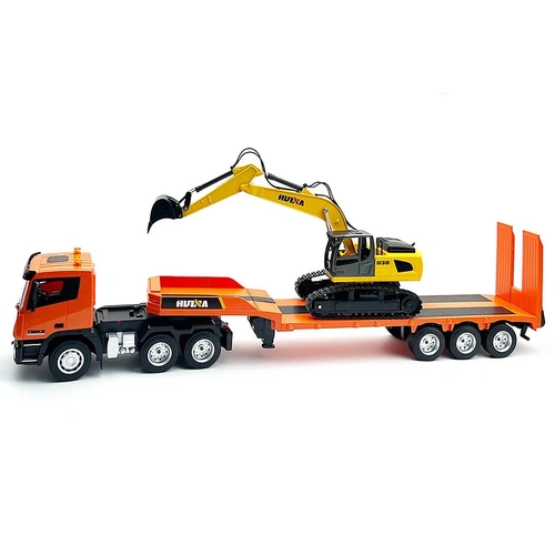 1:18 nine-channel semi-alloy remote control flatbed trailer