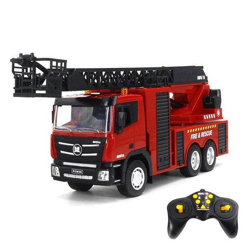 1:18 15-channel semi-alloy remote-controlled van-type fire truck