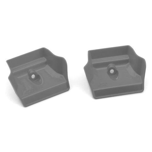 JConcepts Associated RC8B4.1/RC8B4.1e 1/8 Molded Front Wings (Grey) (2)