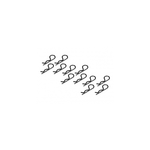 JConcepts - body clips - black - medium size - 12pc. 