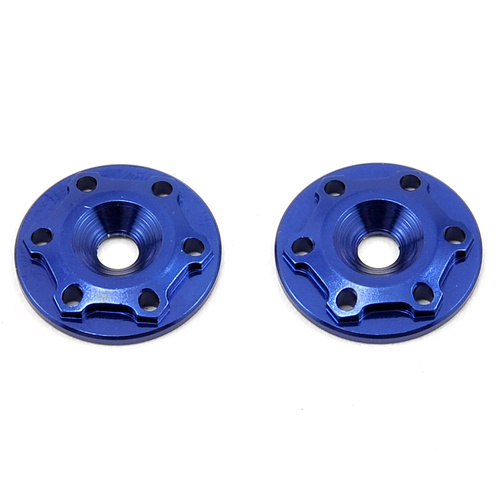 Finnisher - 1/8th buggy / truck - screw-in type aluminum wing button - blue