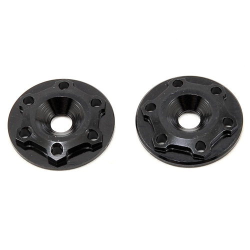 Finnisher - 1/8th buggy / truck - screw-in type aluminum wing button - black