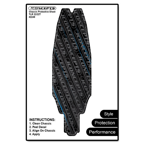 Precut Chassis Protective Sheet TLR22